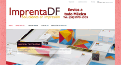 Desktop Screenshot of imprentadf.com