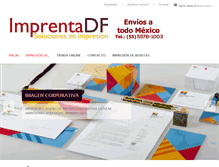 Tablet Screenshot of imprentadf.com